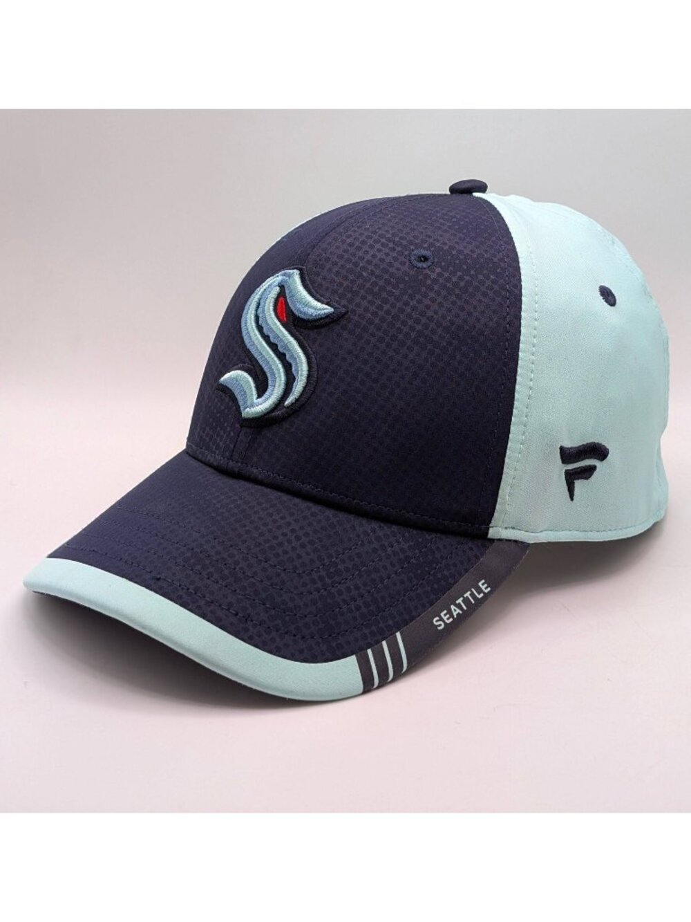 Seattle Kraken Hat Cap Fanatics NHL Hockey Flex Fit Stretch M/L Authentic Pro